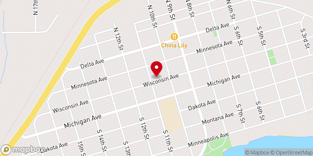 Map showing location of Community Church of Christ