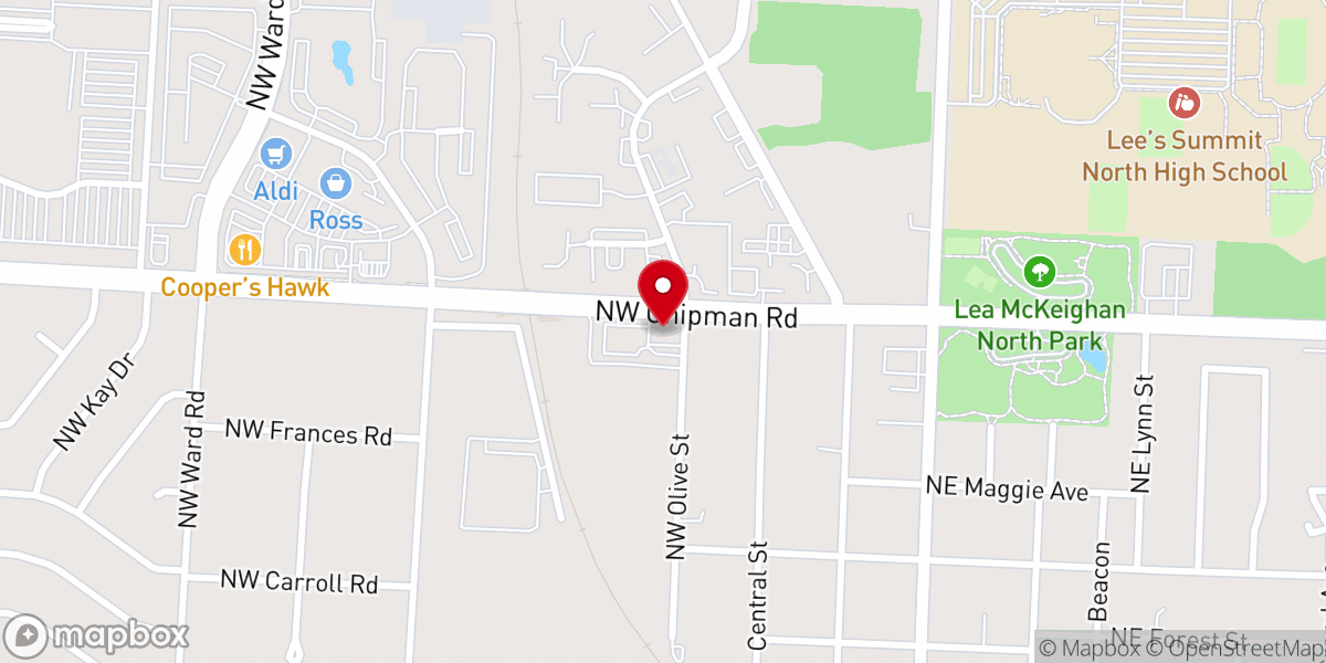 Map showing location of Church of Christ