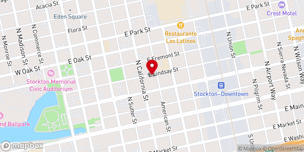 Map showing location of Olivet Missionary Baptist Church