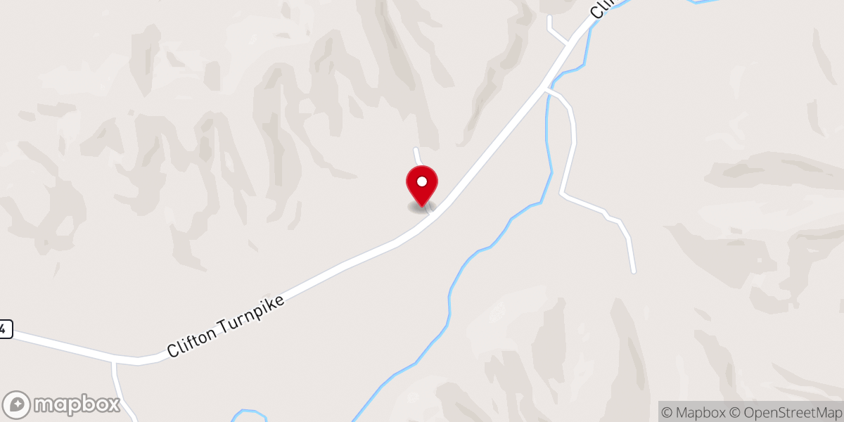 Map showing location of Evans Chapel Methodist Church