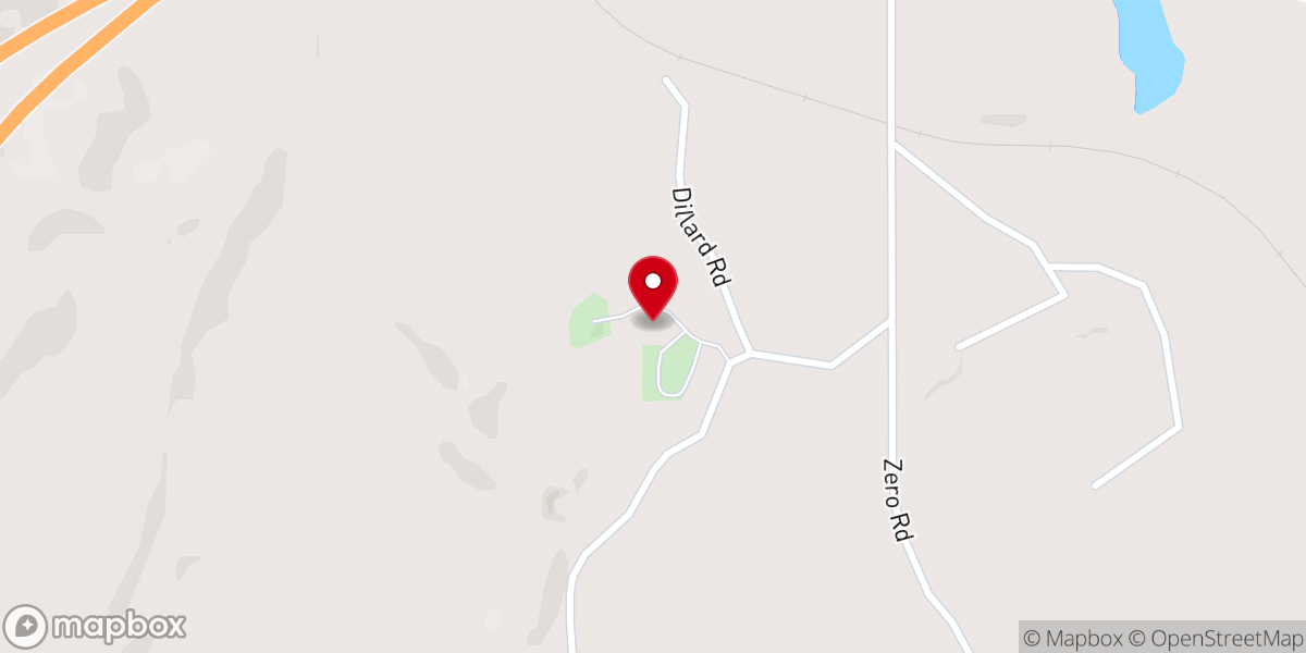 Map showing location of Pleasant Hill Baptist Church