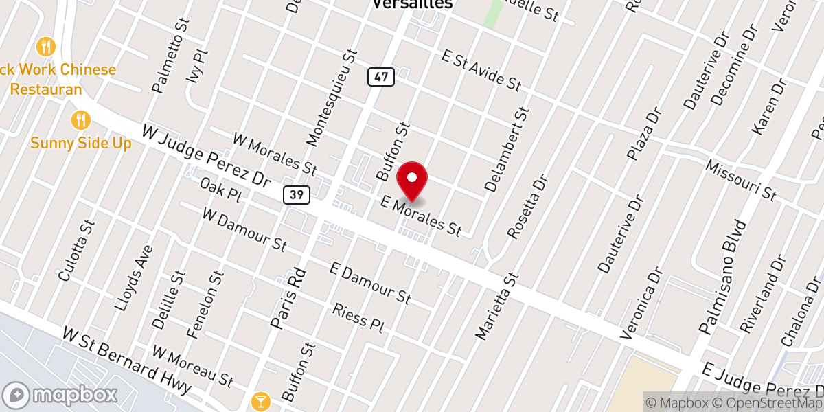 Map showing location of Gospel Temple Church
