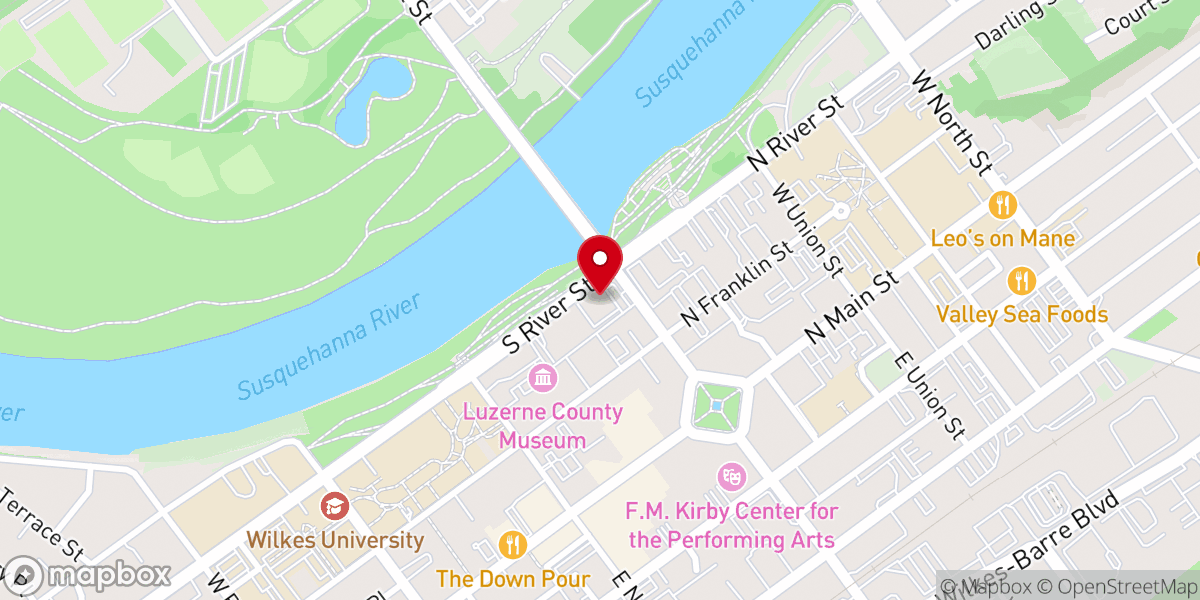 Map showing location of Church on the Square