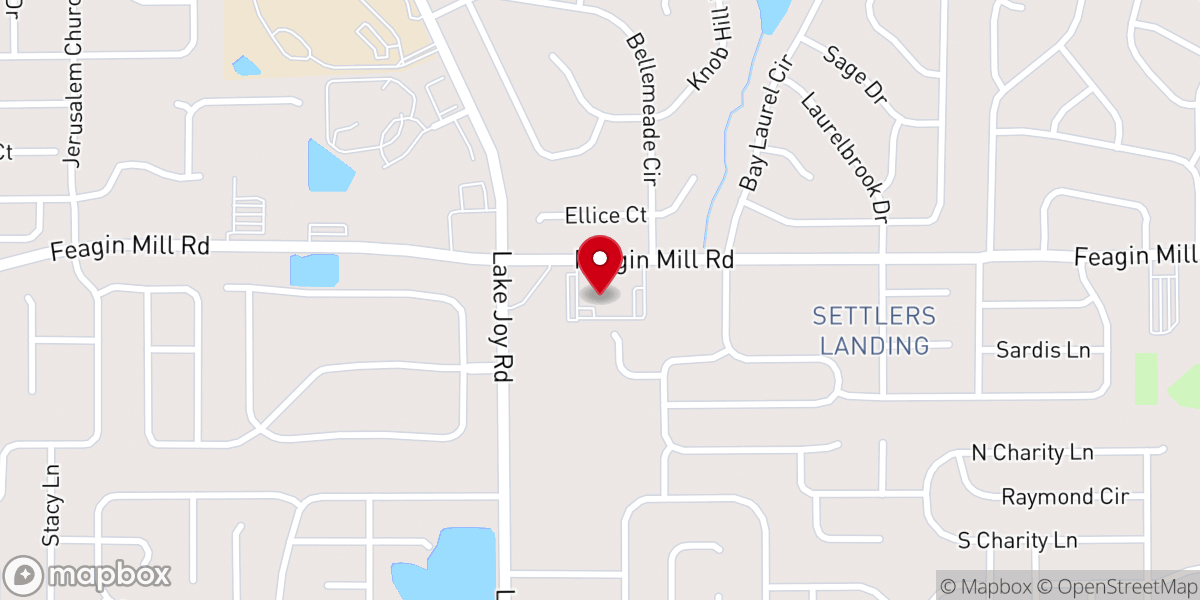 Map showing location of Friendship Baptist Church of Warner Robins