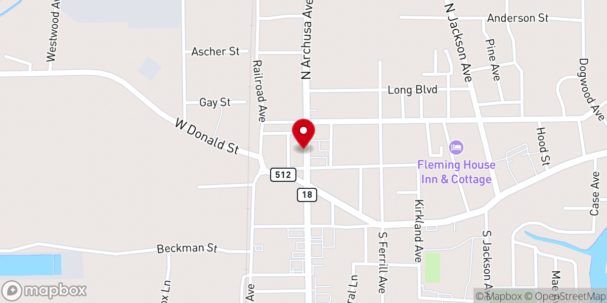 Map showing location of Anointed Word Church International Quitman