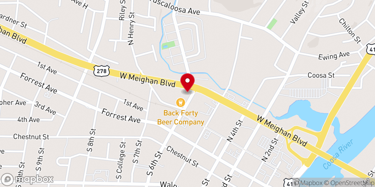 Map showing location of Sweet Home United Methodist