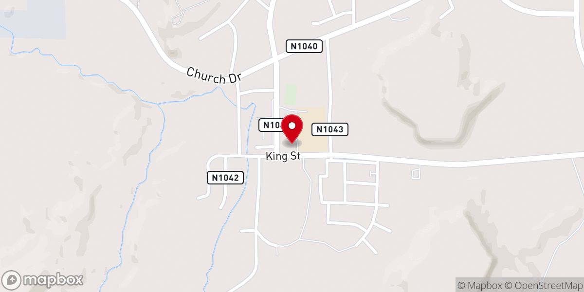 Map showing location of The Potter's House Church