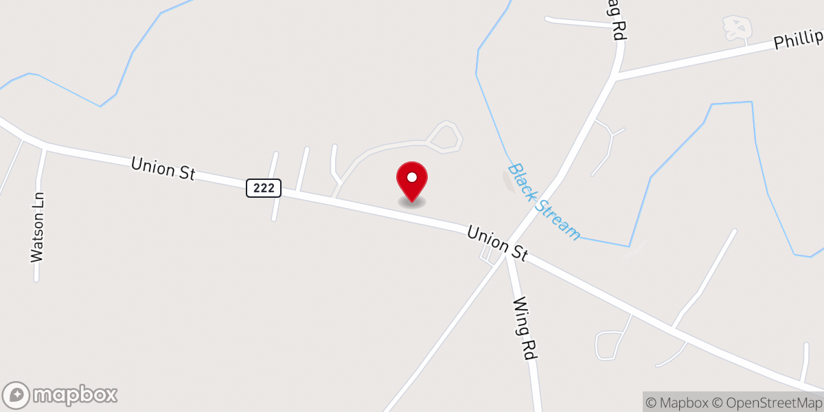 Map showing location of Harvest Chapel of Levant Village