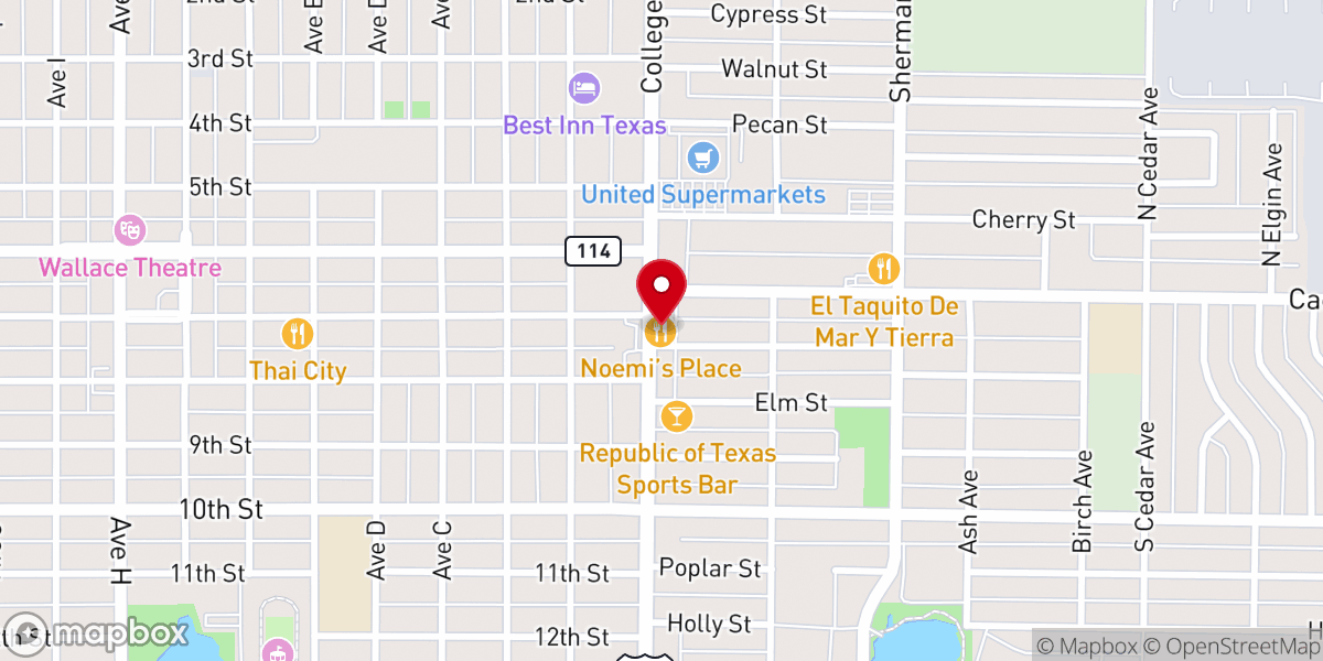 Map showing location of Noemi's Place