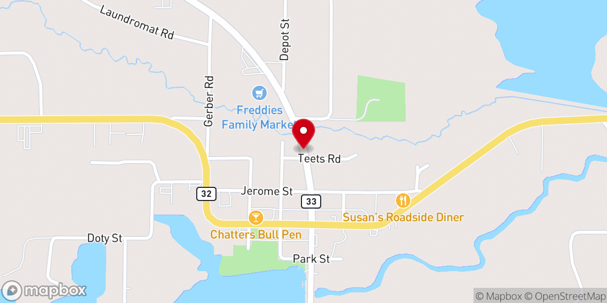 Map showing location of Caring Place