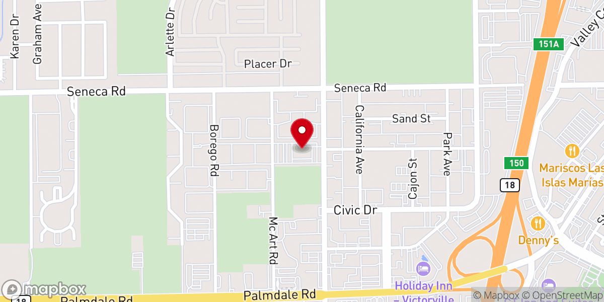 Map showing location of Destiny Christian Center
