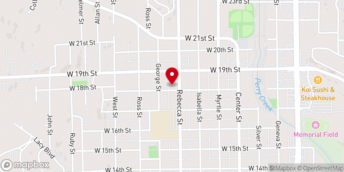 Map showing location of Mayflower Congregational Church