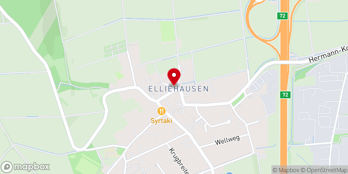 Map showing location of St. Martini-Kirche Elliehausen
