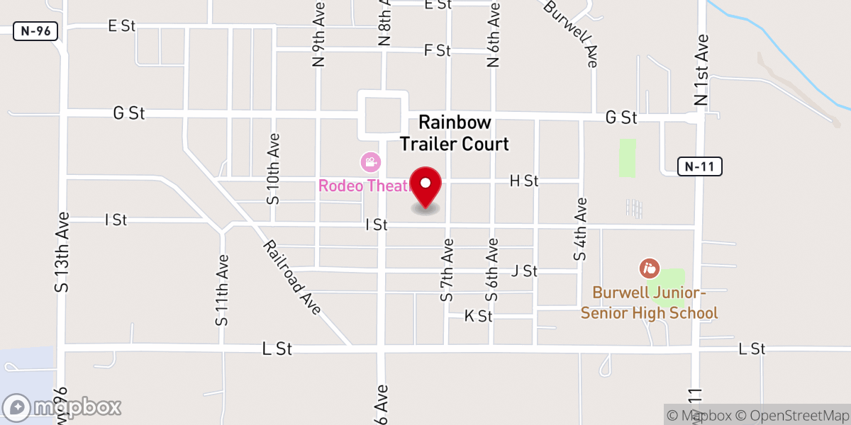 Map showing location of Catholic Parish Center