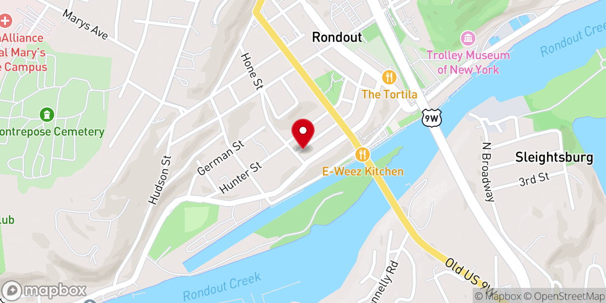 Map showing location of New Progressive Baptist Church