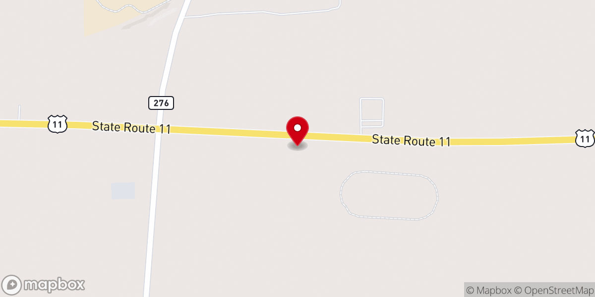 Map showing location of United Methodist Church
