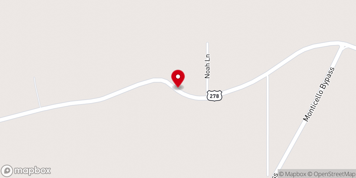 Map showing location of Zion Hill Baptist Church