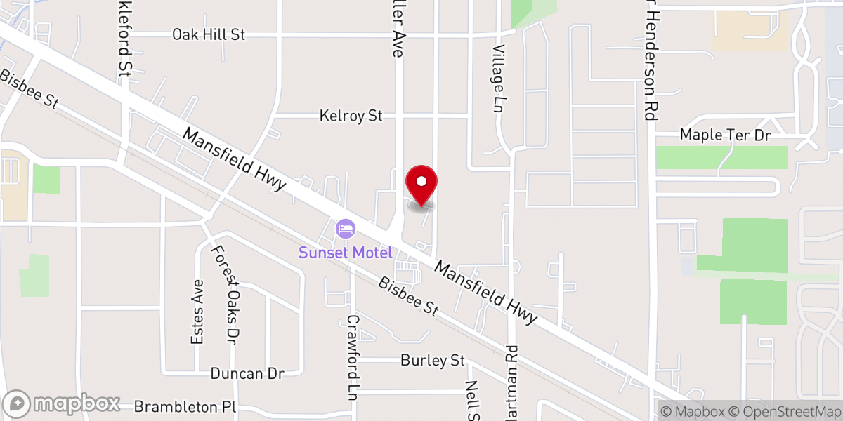 Map showing location of New Fellowship Church