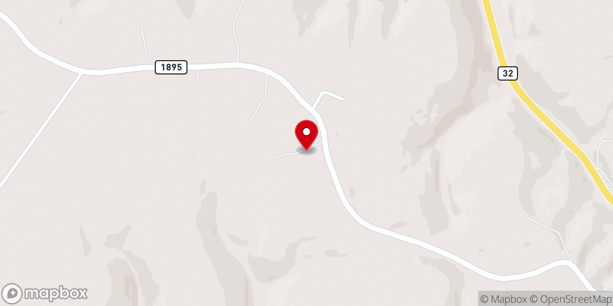 Map showing location of Little Mary Baptist Church