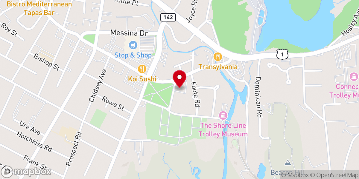 Map showing location of Christ & the Epiphany Church