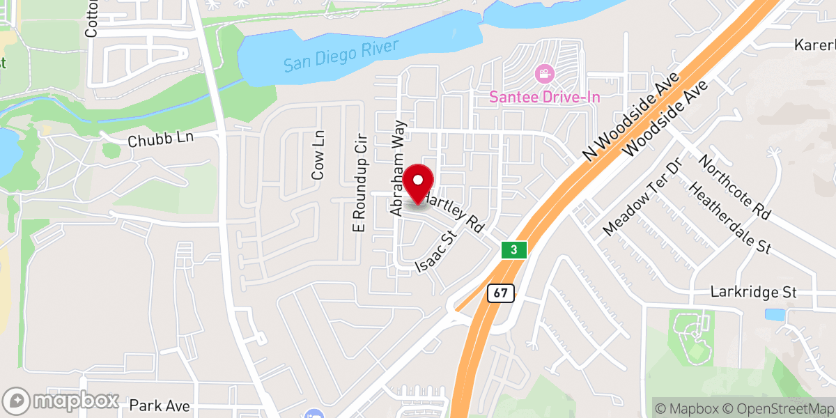 Map showing location of Friends Christian Church