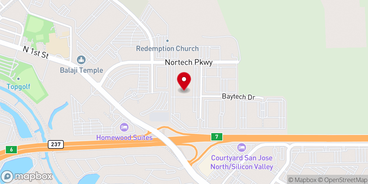 Map showing location of The Potter's House