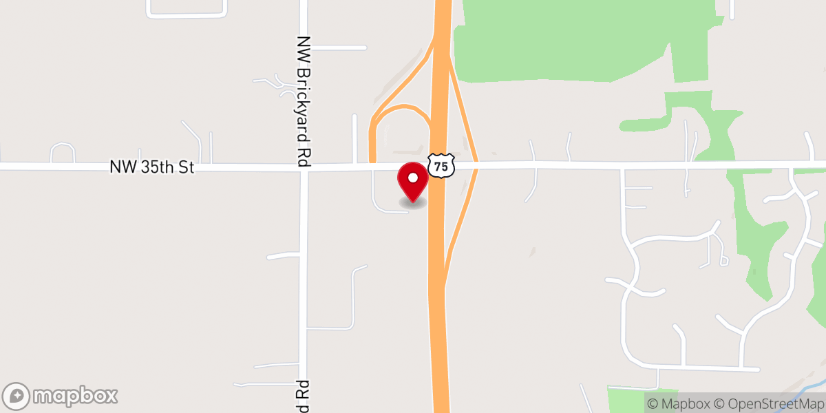 Map showing location of St. Peter's United Methodist Church - Topeka