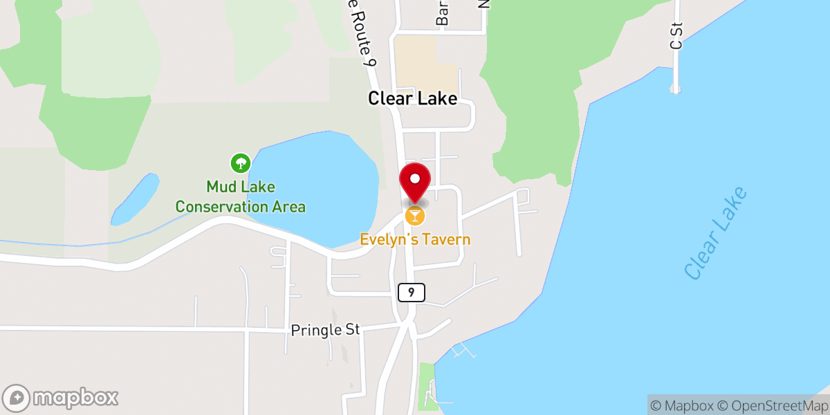 Map showing location of Clear Lake Historical Association