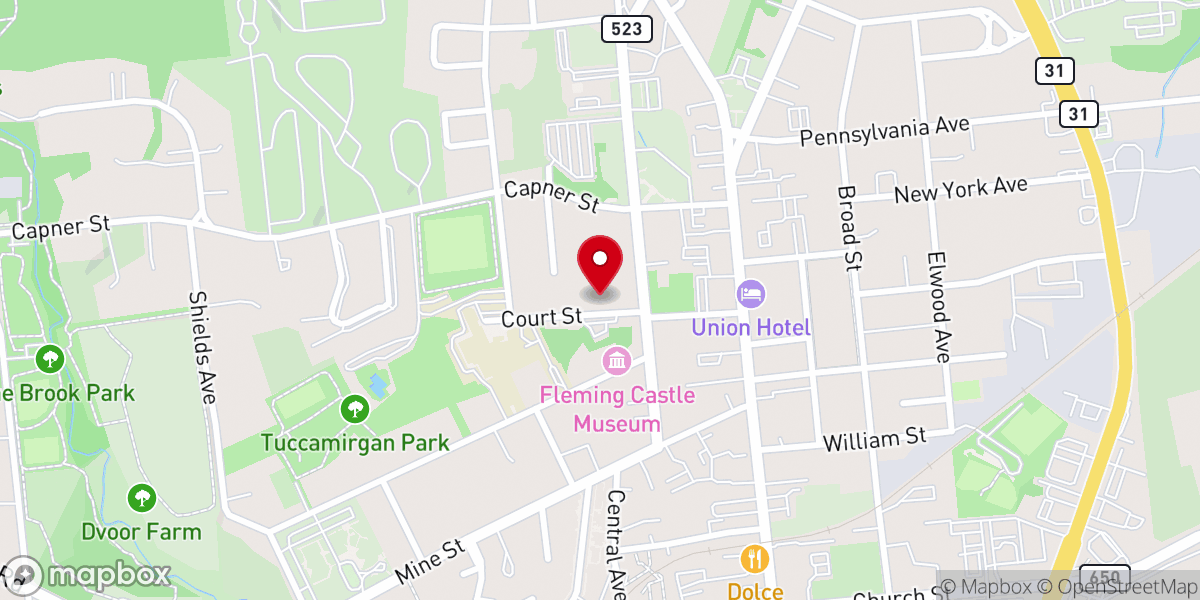 Map showing location of Grace Covenant Baptist Church
