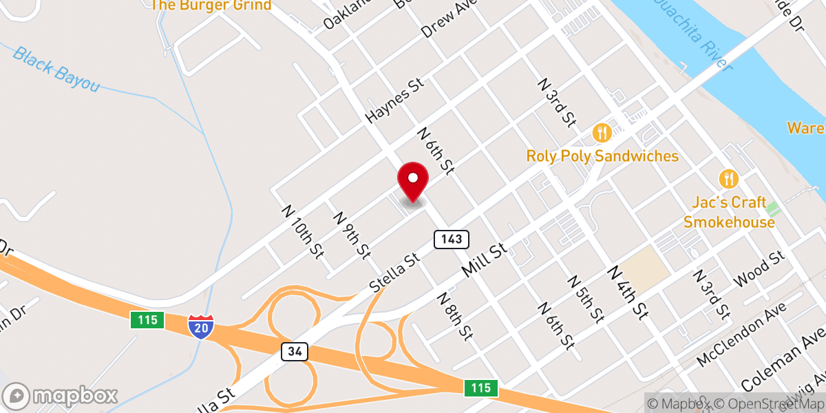 Map showing location of St. Paschal Catholic Church