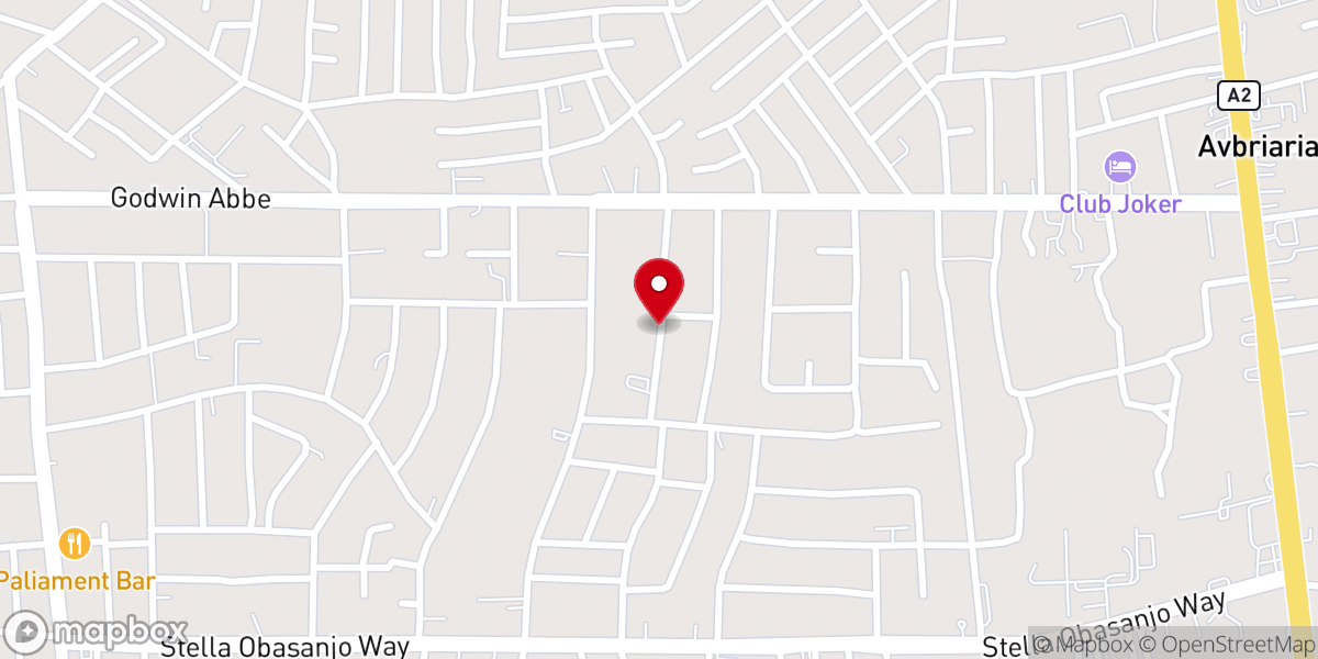 Map showing location of Living Faith church pastorium mini estate