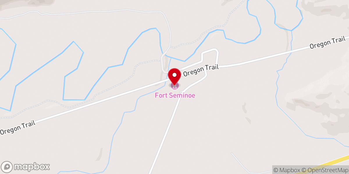 Map showing location of Fort Seminoe (Replica)