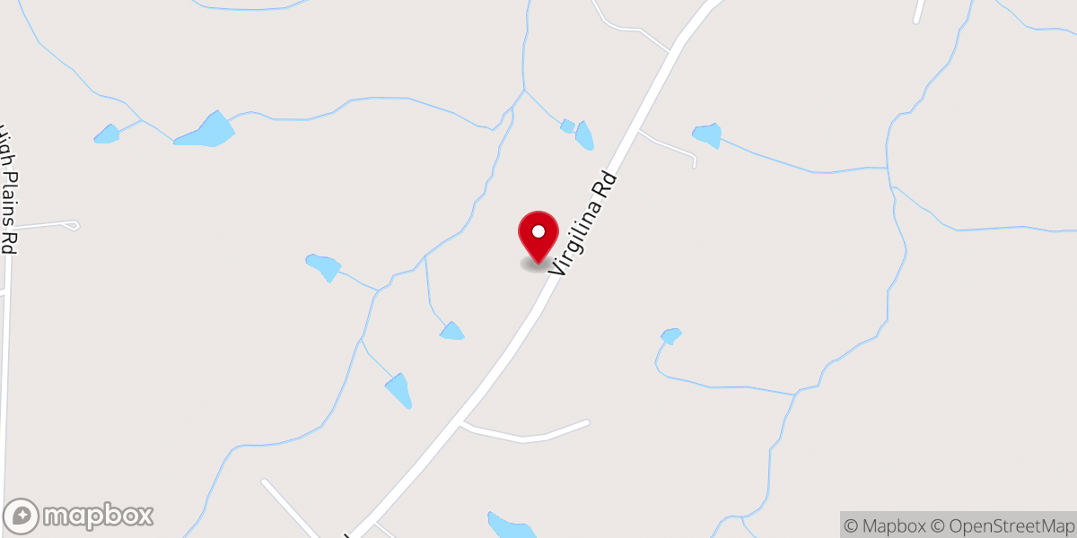 Map showing location of Elijah Grove Baptist Church