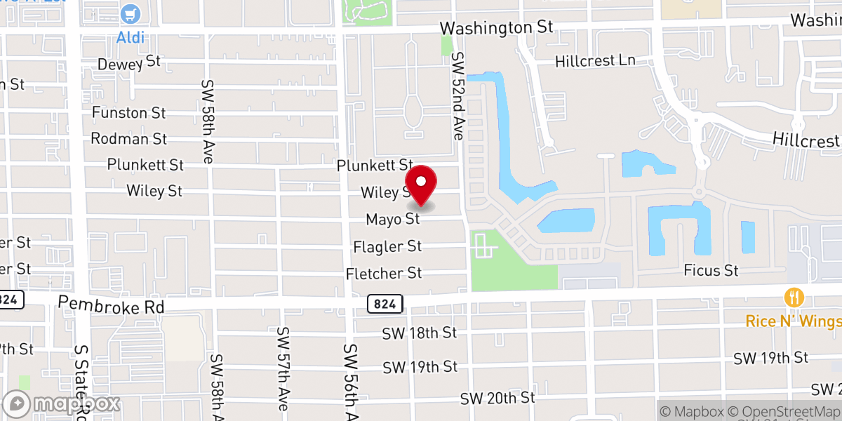 Map showing location of Christ's Kingdom Life Center