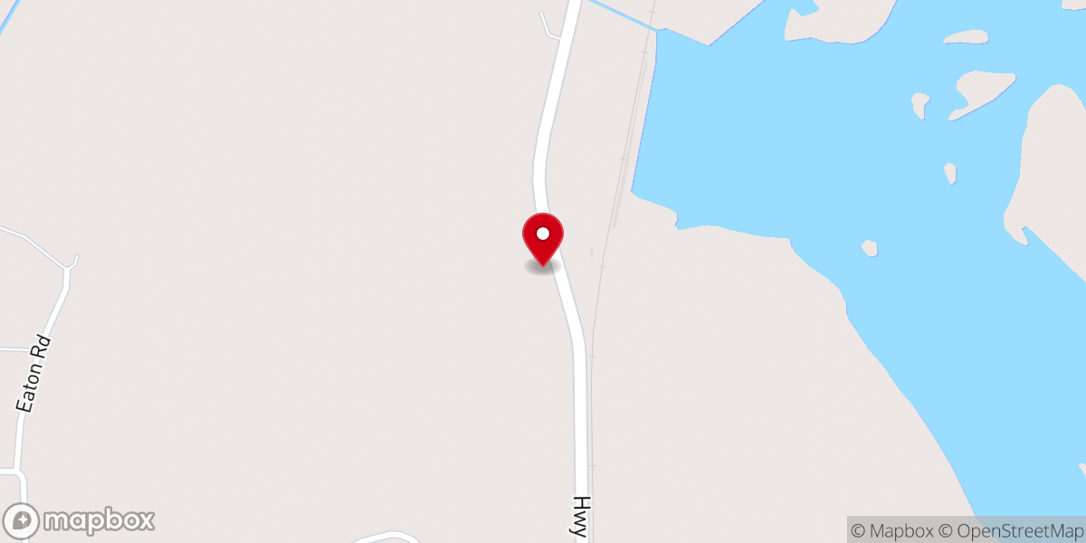 Map showing location of Pleasant Grove Church