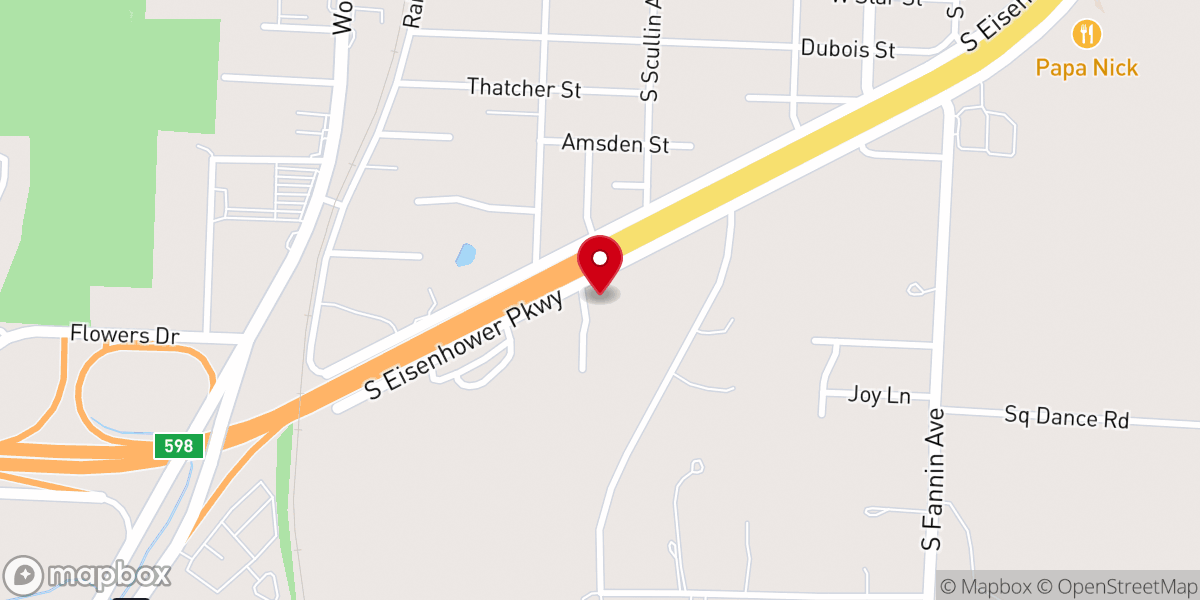 Map showing location of Iglesia Nueva Creacion (New Creation Church)