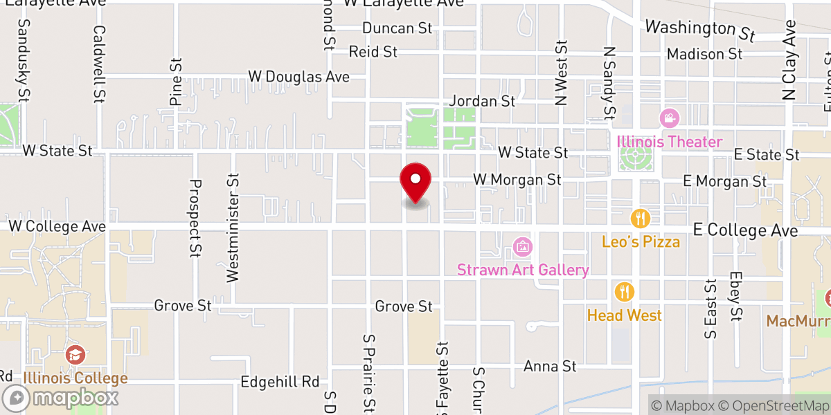 Map showing location of Congregational Church UCC