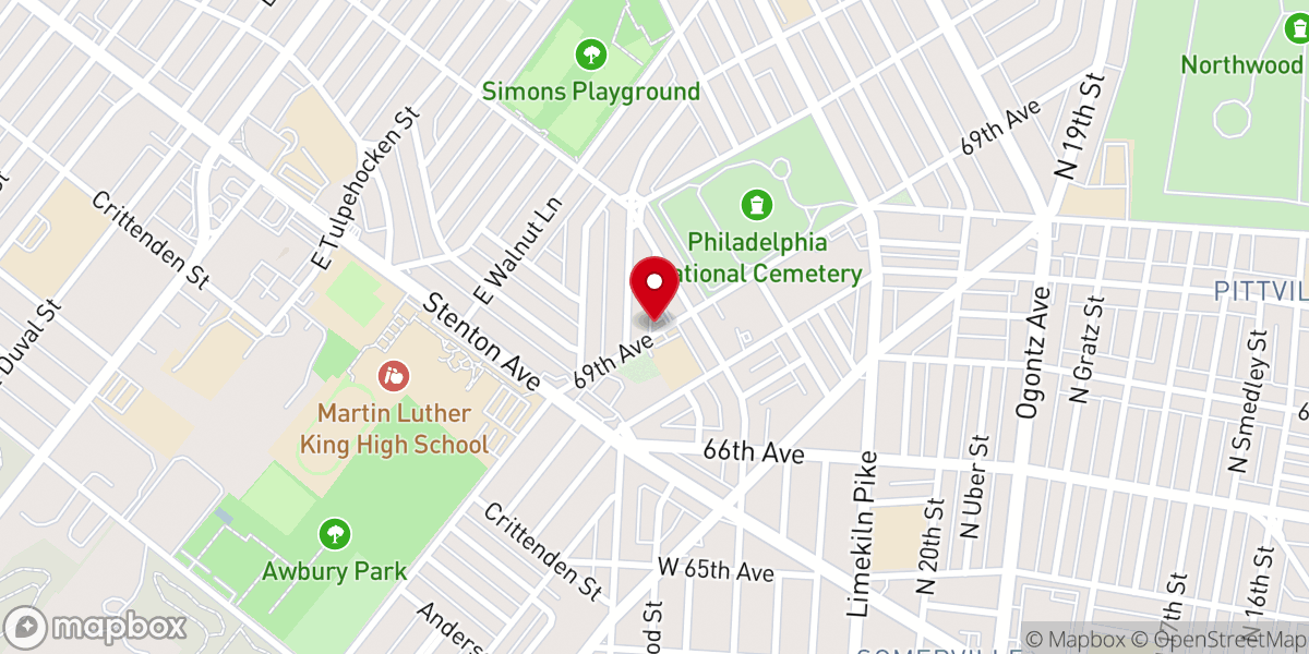 Map showing location of Restoration New Life Ministries Inc