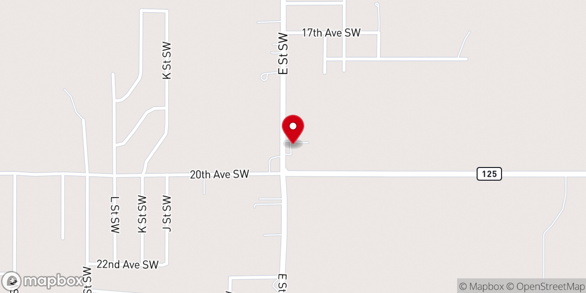 Map showing location of Southern Hills Baptist Church