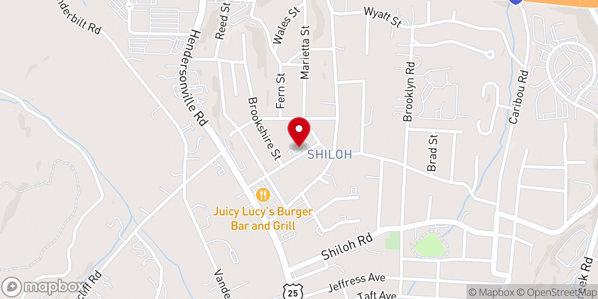 Map showing location of Biltmore Church of Christ