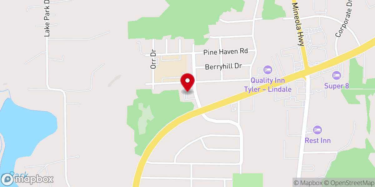 Map showing location of Tyland Baptist Church