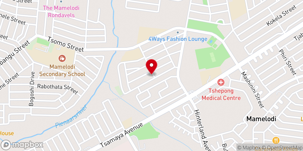 Map showing location of St Paul's Lutheran Church