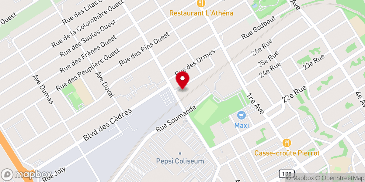 Map showing location of Church Presence of God