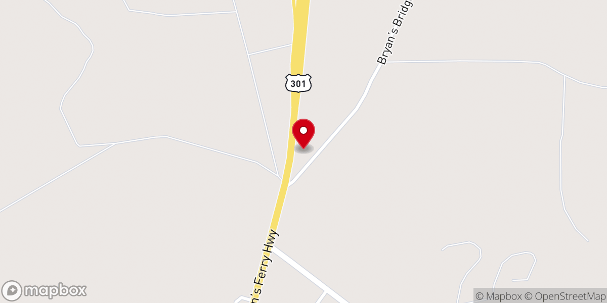 Map showing location of Shechinah Worship Center