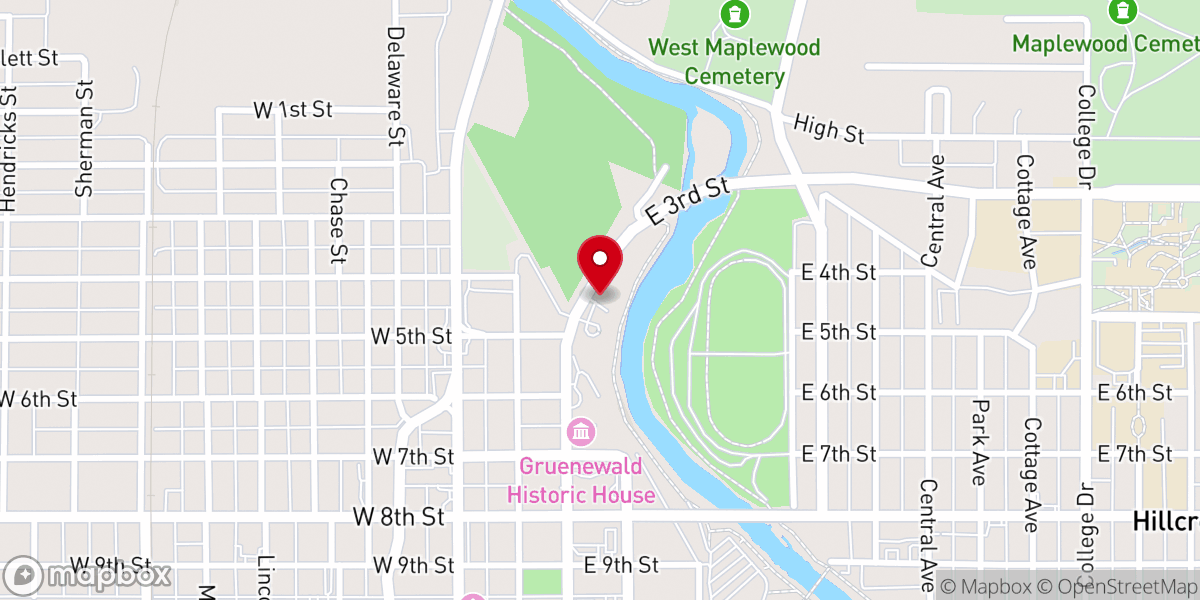 Map showing location of Man 4 Man Ministries