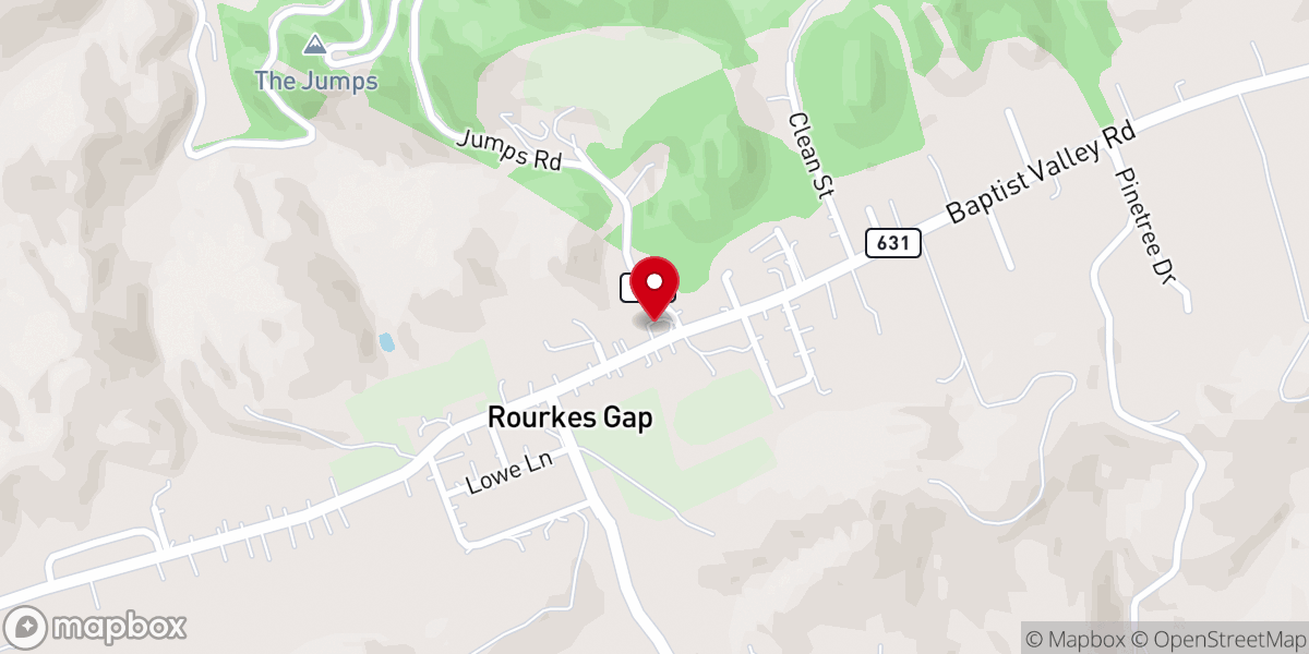 Map showing location of Yost Chapel