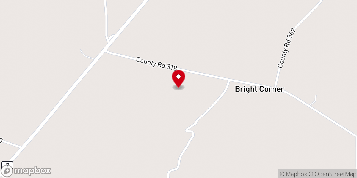 Map showing location of Cypress Grove Church