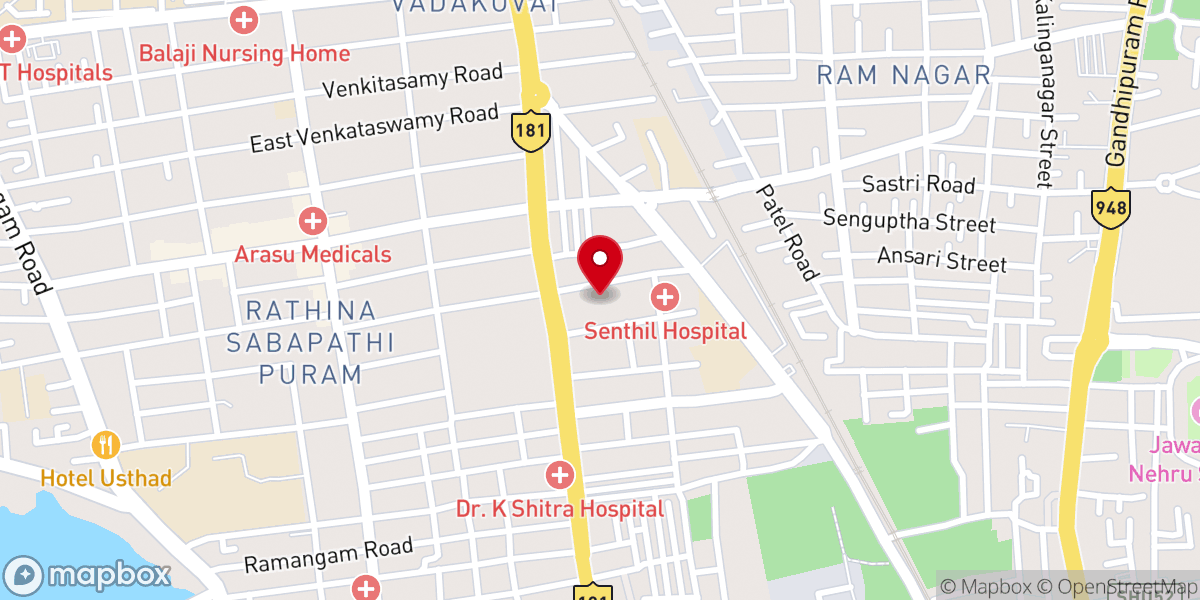 Map showing location of St. Joseph's Church, Poomarket