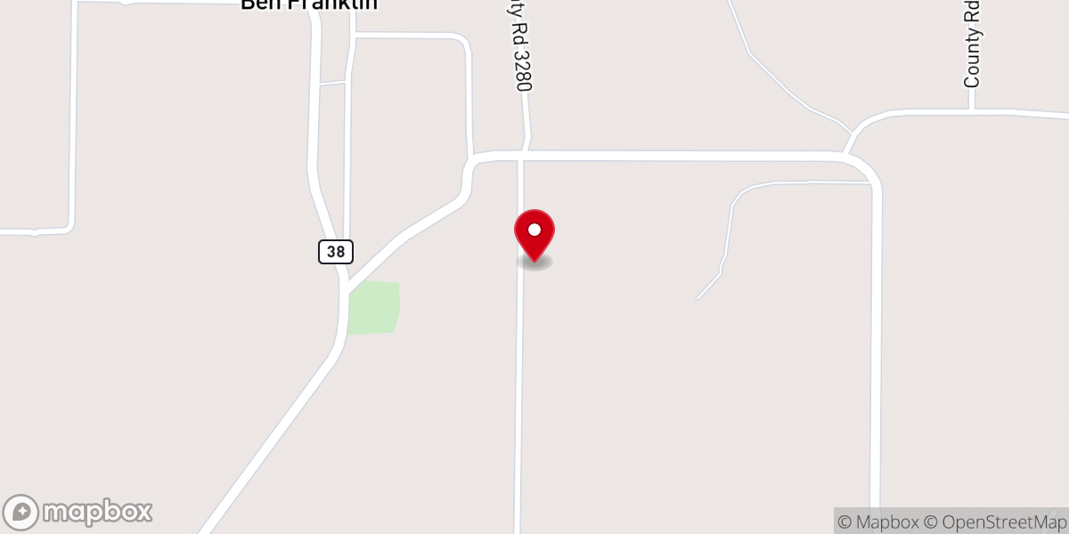 Map showing location of Baptist Hill Baptist Church