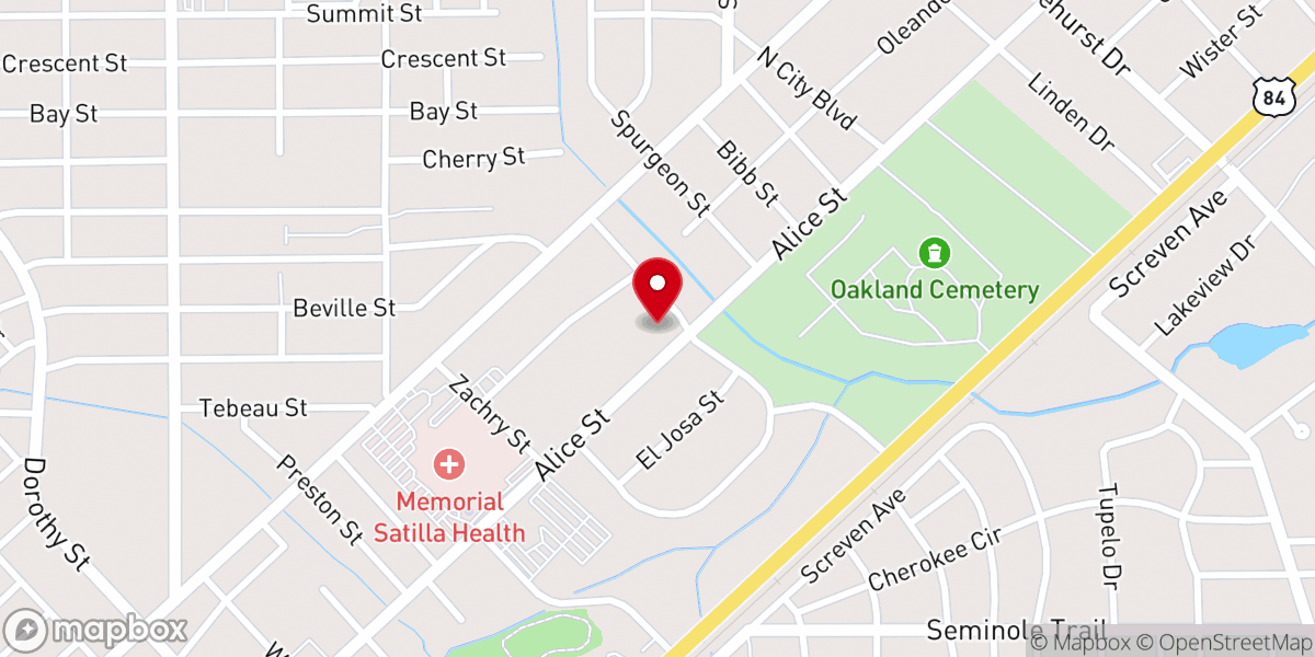 Map showing location of Nazarene Church